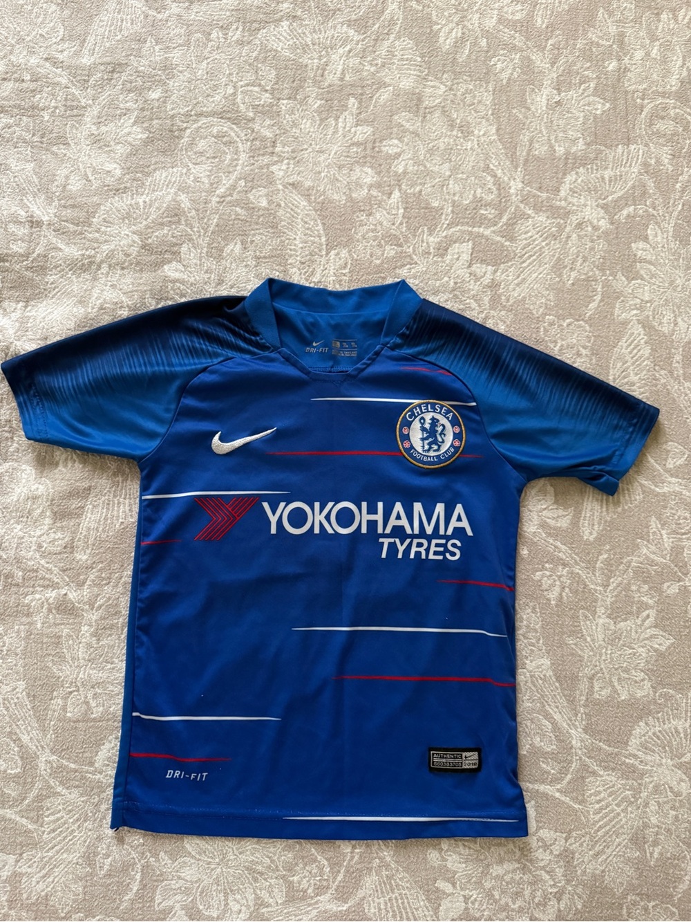 Nike Kids Blue and Black Short-Sleeve Soccer Tee - Picture 2 of 16